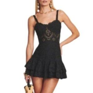 NWT Charo Ruiz Black Marianne Mini Dress
